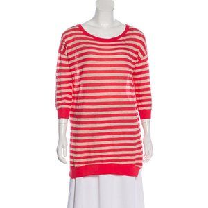 Halston Heritage striped long sleeve top Small